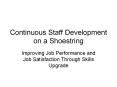Continuous Staff Development on a Shoestring PowerPoint PPT Presentation