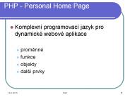 PHP - Personal Home Page