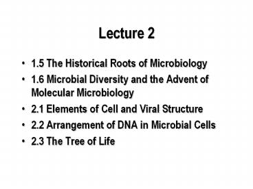1.5 The Historical Roots of Microbiology
