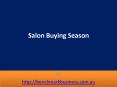 Salon Buying Season