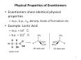 Physical Properties of Enantiomers PowerPoint PPT Presentation
