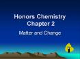 Honors Chemistry Chapter 2 PowerPoint PPT Presentation