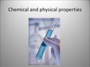 Chemical and physical properties