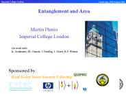 Entanglement and Area