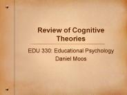Review of Cognitive Theories