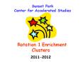 Rotation 1 Enrichment Clusters PowerPoint PPT Presentation