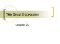 The Great Depression PowerPoint PPT Presentation