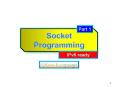 Socket Programming PowerPoint PPT Presentation
