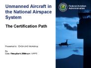 Unmanned Aircraft in the National Airspace System