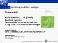 Pensumbok: Kulbrandstad, L. A. (1993): Spr PowerPoint PPT Presentation