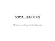SOCIAL LEARNING