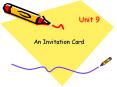 An Invitation Card PowerPoint PPT Presentation