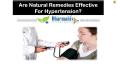 Are Natural Remedies Effective For Hypertension? PowerPoint PPT Presentation
