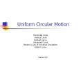 Uniform Circular Motion PowerPoint PPT Presentation