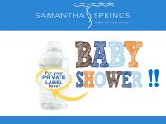 Custom Bottle Water Labels For Baby Showers