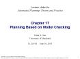 Chapter 17 Planning Based on Model Checking PowerPoint PPT Presentation