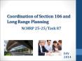 Coordination of Section 106 and Long Range Planning PowerPoint PPT Presentation