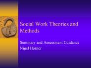 Social Work Theories and Methods