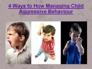 4 Ways to How Managing Child Aggressive Behaviour