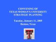 CONVENING OF TEXAS WOMAN PowerPoint PPT Presentation