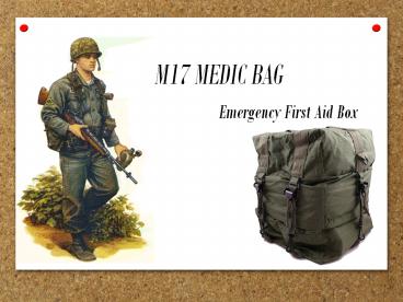 Features of M17 Medic Bag