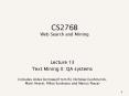 CS276B Web Search and Mining PowerPoint PPT Presentation