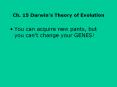 Ch. 15 Darwin PowerPoint PPT Presentation