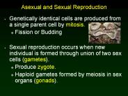 Asexual and Sexual Reproduction