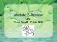 Module 6 Review Life:  Start Small PowerPoint PPT Presentation