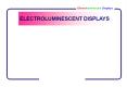 ELECTROLUMINESCENT DISPLAYS PowerPoint PPT Presentation