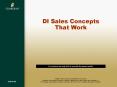 DI Sales Concepts That Work PowerPoint PPT Presentation