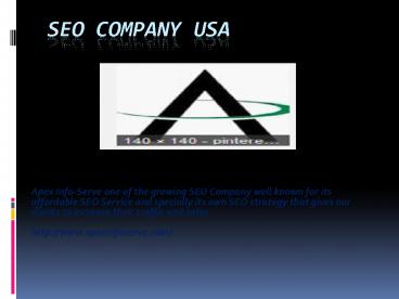 The Great SEO Company Apex Info-Serve