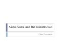 Cops, Cars, and the Constitution PowerPoint PPT Presentation