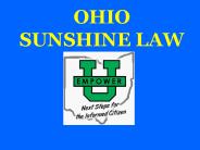 OHIO SUNSHINE LAW