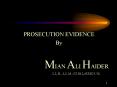 PROSECUTION EVIDENCE PowerPoint PPT Presentation