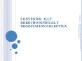CONVENIOS  O.I.T DERECHO SINDICAL Y NEGOCIACION COLECTIVA PowerPoint PPT Presentation
