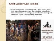 Child Labour Law In India.