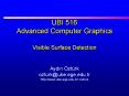 Visible Surface Detection PowerPoint PPT Presentation