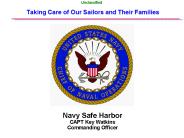 Taking Care of Our Sailors and Their Families