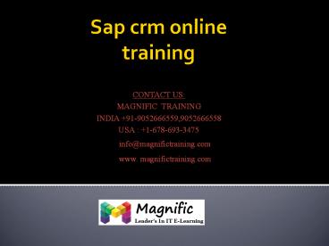 sap crm online training in uk,canada,usa,south africa