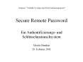 Secure Remote Password PowerPoint PPT Presentation