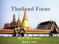 Thailand Focus PowerPoint PPT Presentation
