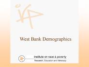 West Bank Demographics
