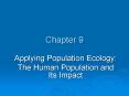 Applying Population Ecology: PowerPoint PPT Presentation