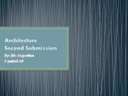 Architecture Second Submission