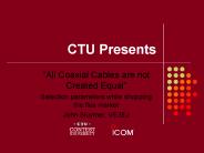 CTU Presents
