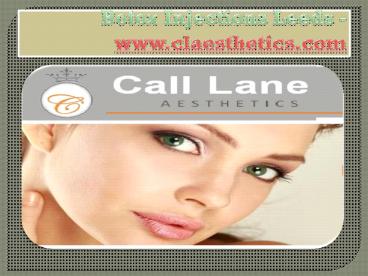 Botox Injections Leeds - www.claesthetics.com