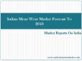 Indian Mens Wear Market Forecast To 2018 PowerPoint PPT Presentation