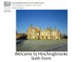 Welcome to Hinchingbrooke Sixth Form PowerPoint PPT Presentation