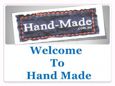 Handmade Items Australia